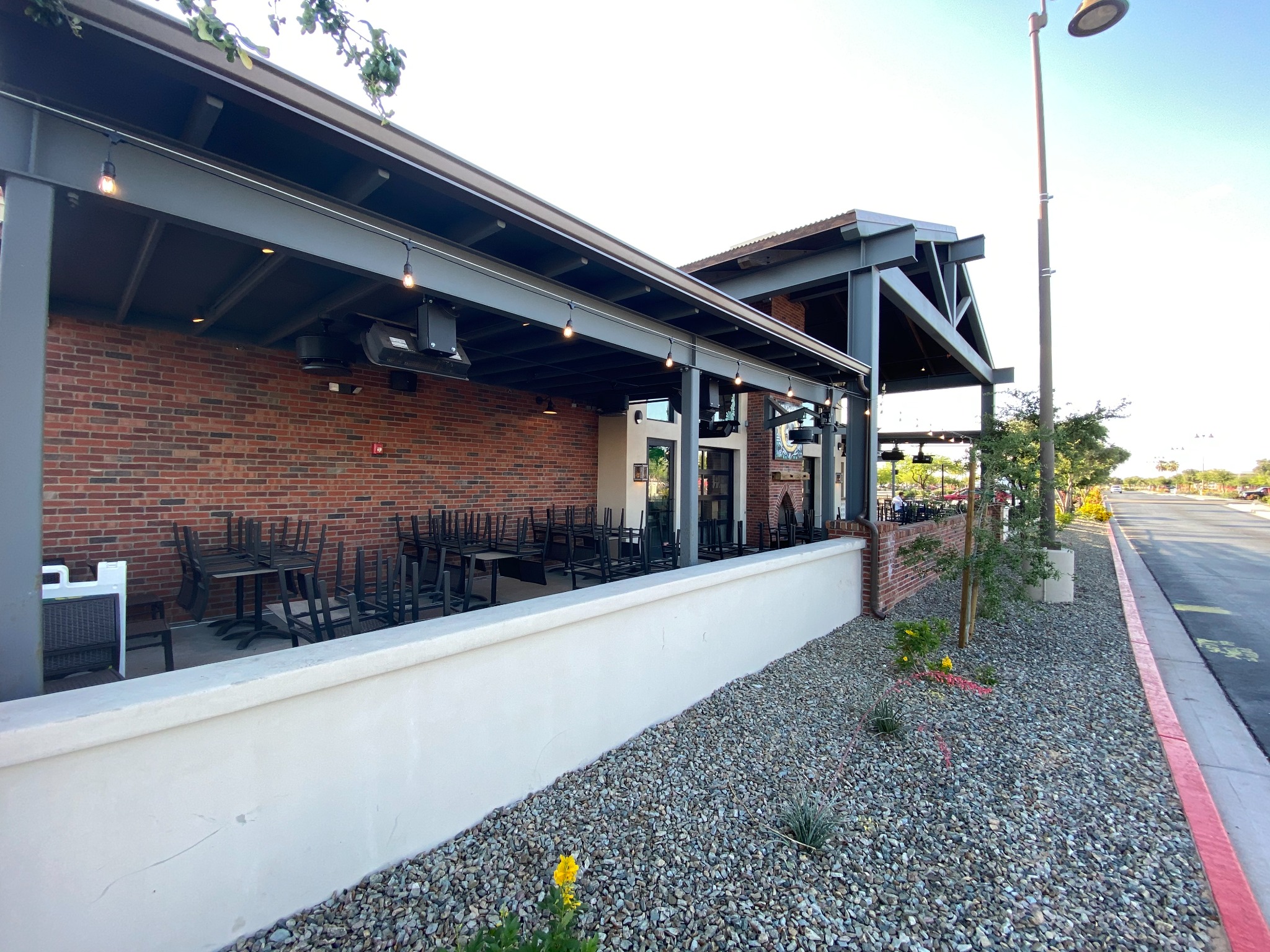 Barrio Queen Restaurant 6-Inch Gutters with Round Downspouts